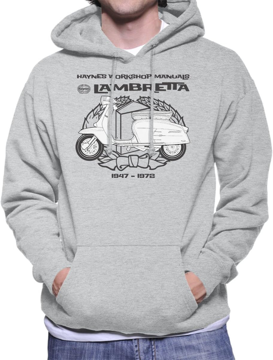 POD66 Haynes Owners Workshop Manual Lambretta 3 Men's Hooded Sweatshirt