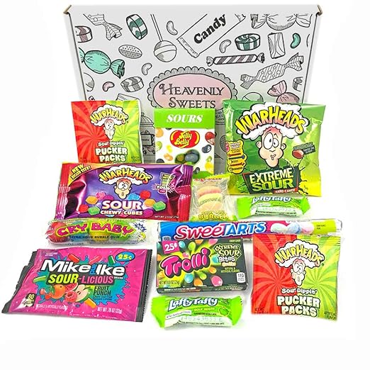 American Sour Candy Sweets Hamper Super Sour US Sweet Gift Box