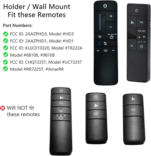 For Home Decorators Collection Remote Control Uc7225t 98108 Ceiling Fan Remote Control Wall Mount Holder Hampton Bay Remote Control Hd3 2 Pack 68108 Tools Home Improvement Ceiling Fans Accessories Vit Edu Au