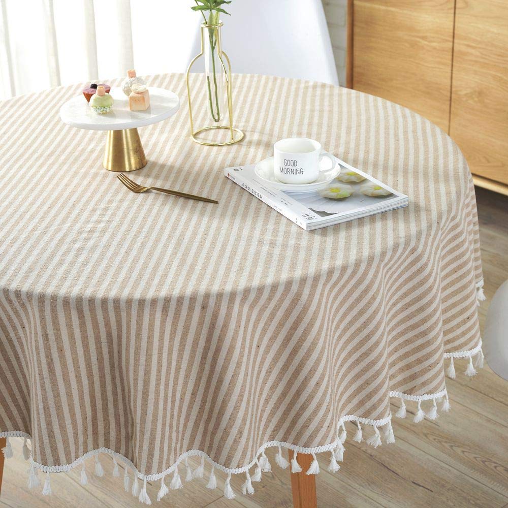 Best country farmhouse round table cloth