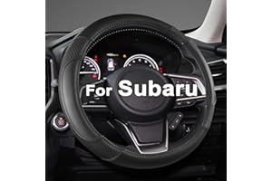 GIANT PANDA Customized Auto Steering Wheel Cover for Subaru Forester, Car Steering Wheel Cover for Subaru Outback and Crosstrek - Solid Black