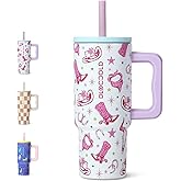 DLOCCOLD Kids 24 oz Tumbler with Handle and Silicone Straw Lid, Leakproof Insulated Tumbler with Spill Resistant Lid, Reusable Stainless Steel Tumbler Mug for Kid Boy Girl, Cupholder Friendly BPA Free