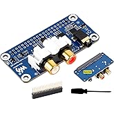 PCM5122 HiFi I2S DAC Sound Card Audio Board Compatible with RPi 5/4B/3B+/3B/Pi Zero W/Zero 2W/Pico W/Pico 2W, Stereo Encoding