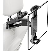 LZZEL Car Headrest Tablet Holder for Car Backseat Tablet Mount 4.7‑13" Tablets,[Damping Positioning] [Multi Position Interaction] [13‑Inch Tablets Require Narrow‑Edge Clamping]