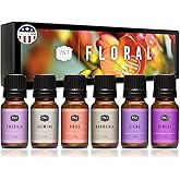 P&J Trading Fragrance Oil Floral Set | Violet, Jasmine, Rose, Lilac, Freesia, and Gardenia Candle Scents for Candle Making, Freshie Scents, Soap Making Supplies, Diffuser Oil Scents