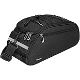 MOSISO Bike Rack Bag, Waterproof Bicycle Trunk Pannier Rear Seat Pouch Cycling Bike Carrier Backseat Storage Luggage Saddle Shoulder Bag