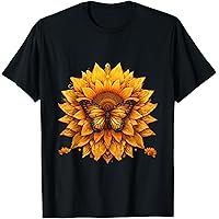 Amazon.com: Vintage Sunflower Graphic T-Shirt : Clothing, Shoes