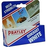 Pratley Adhesives PRA-65139 Quickset White Epoxy, Shiny White Finish