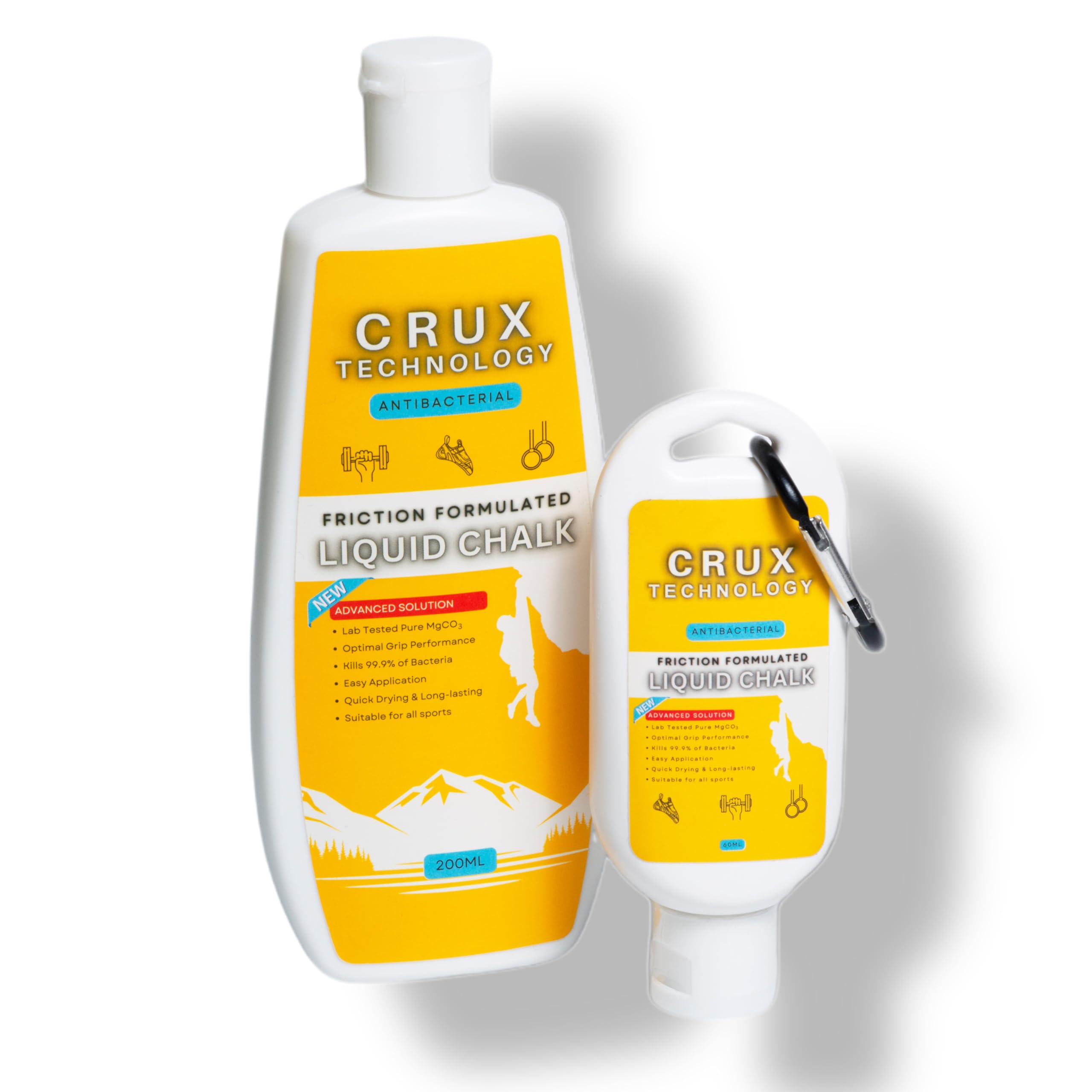 Madu Climb ANITI-BACTERIAL LIQUID CHALK for Rock Climbing, Weightlifting, Gym, Bouldering, Gymnastics, Pole Dancing, Bodybuilding, Crossfit (200ml)