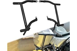 HCmotorku Saddlebag Guard Crash Bar Fit for Harley Touring Road Glide FLTRX Road King FLHR Street Glide FLHX Electra Glide Ultra Limited CVO 2009-2025 (Decorative Slider Black)