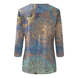 Women Tunic Tops for Leggings 3/4 Sleeve Women's