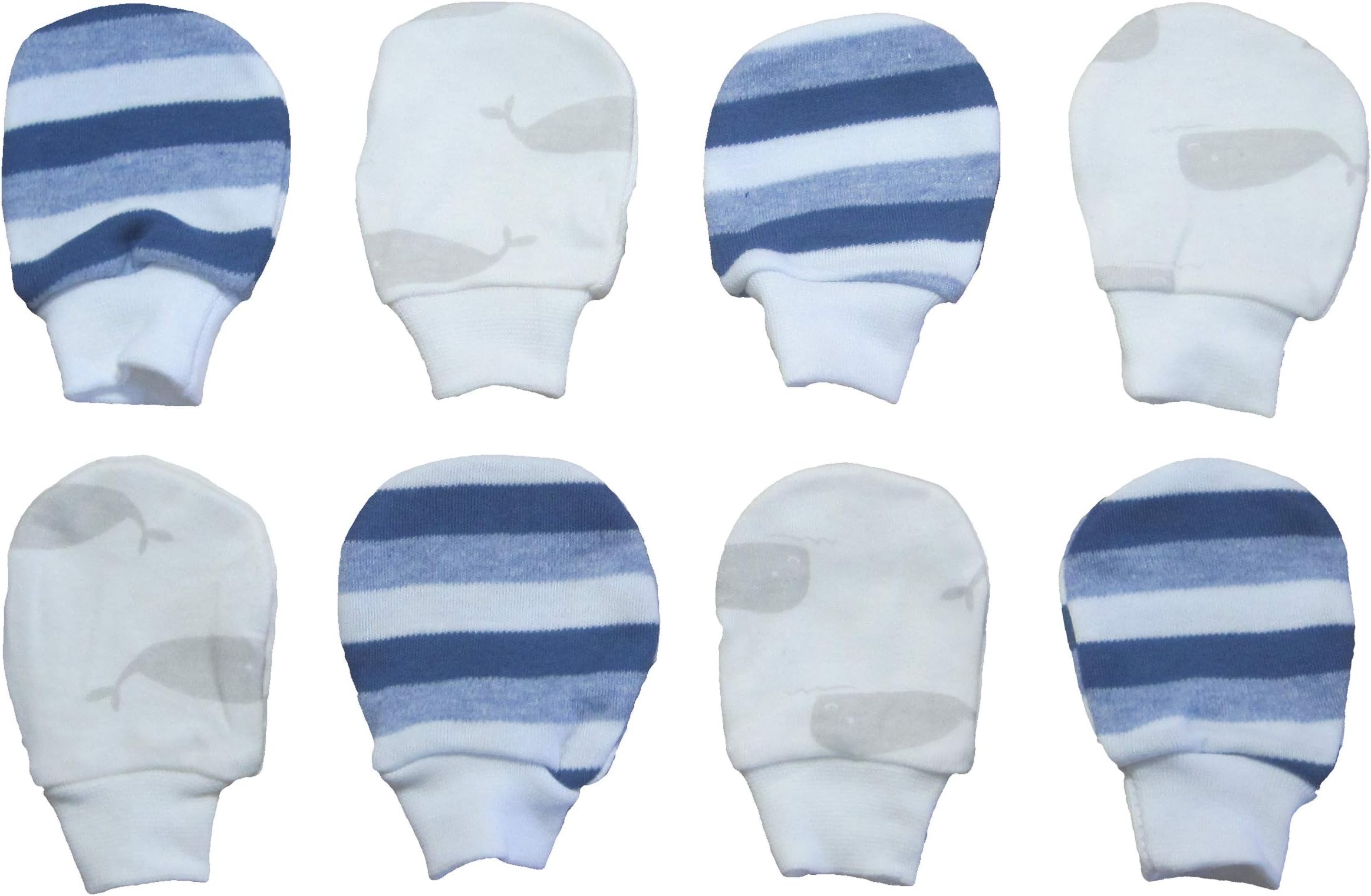 Olive Ridley Baby Care Set 681-8 Pairs Mittens (Assorted Colour)