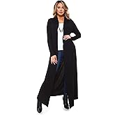 Isaac Liev Maxi Cardigan Duster Sweater – Women's Extra Long Open Front Full Length Lightweight Cardigans Dusters Sweaters