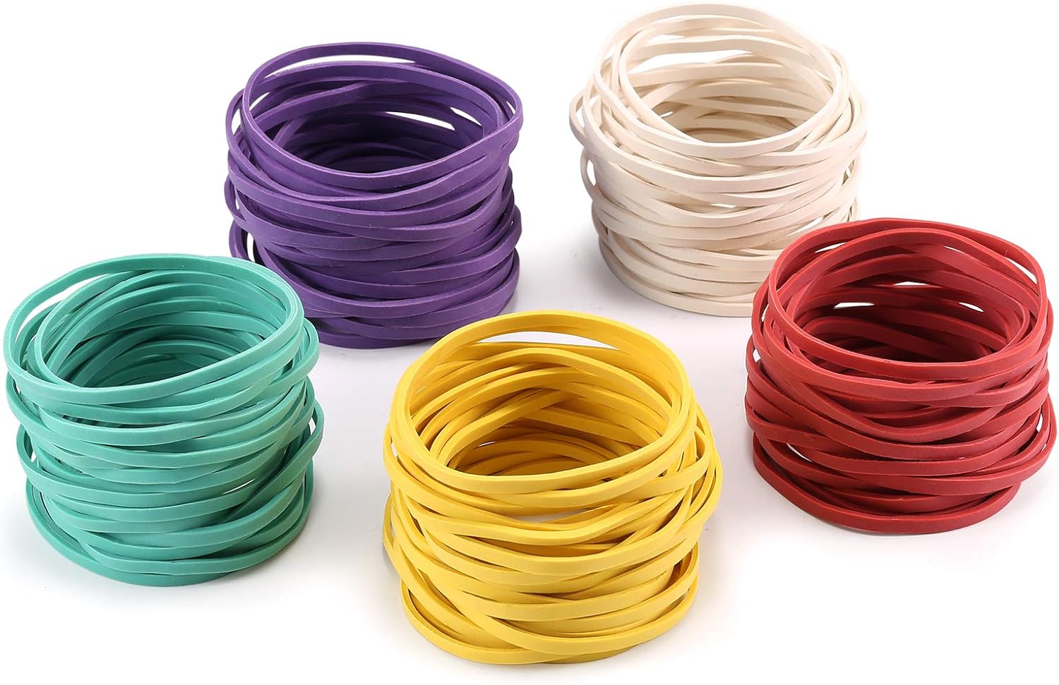iDream365 Rubber Band Ball, 150gm(About 180 Bands per Ball), Assorted Colors Rubber Bands Elastics Bands for Home, Office : Office Products