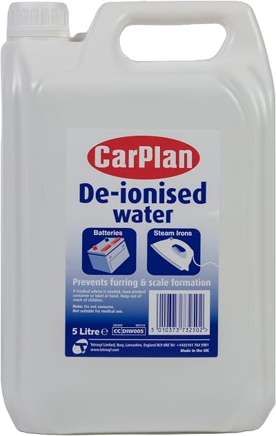 CarPlan De-ionised Water 5 L for Batteries Irons Energy Class A+++