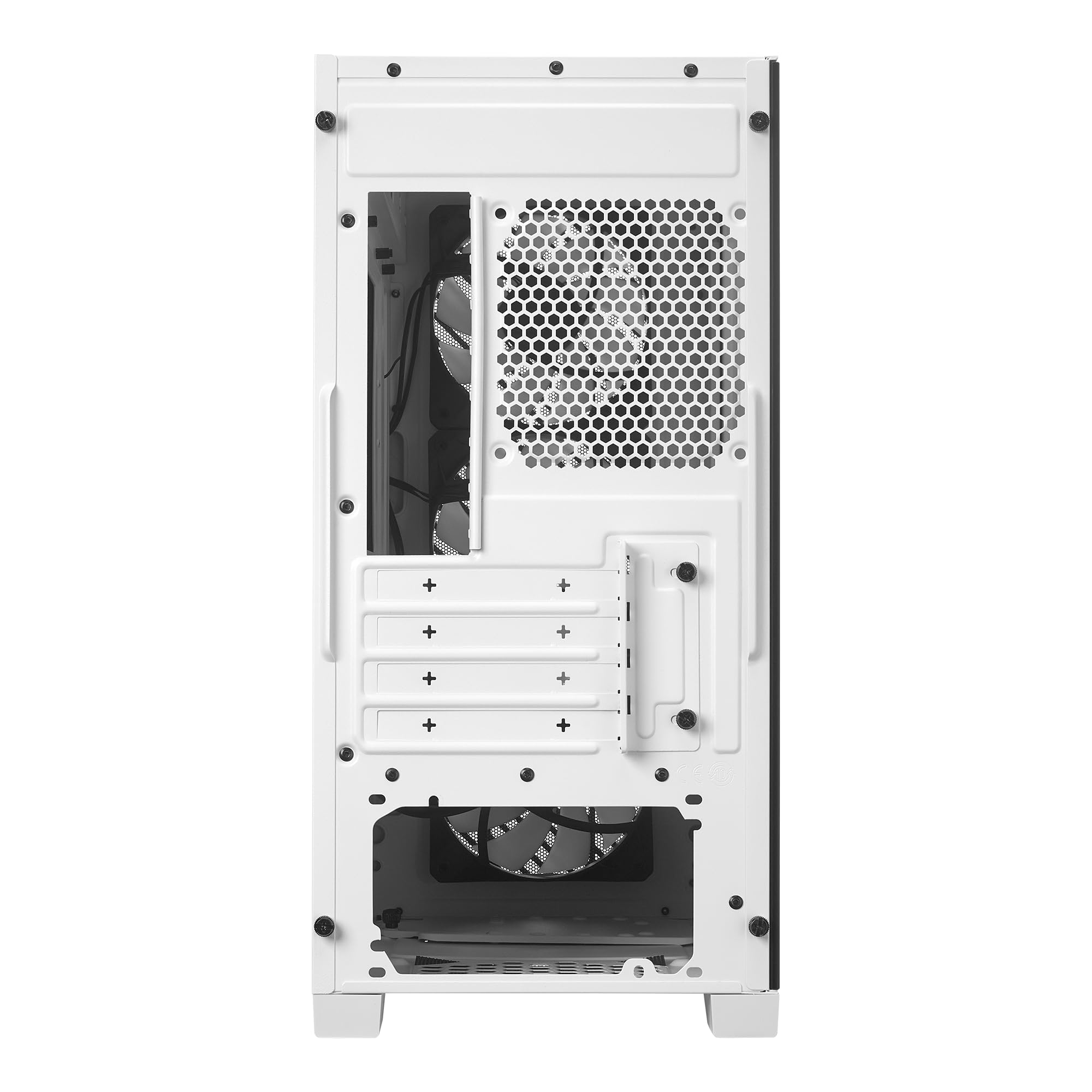Cooler Master Elite 301 White Micro-ATX High Airflow Minimalist PC Case, 365mm GPU Max, Compatible RTX 5080|RX 7090 XT, 280mm AIO Max, Type C, Tempered Glass, Triple 120mm aRGB PWM Fan, Intakes Grill