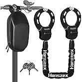 Honszex Scooter Lock, Bike Locks High Security with Key, 36.22inch Heavy Duty Bike Lock Chain, Accessories for e-Bikes & e-Sc