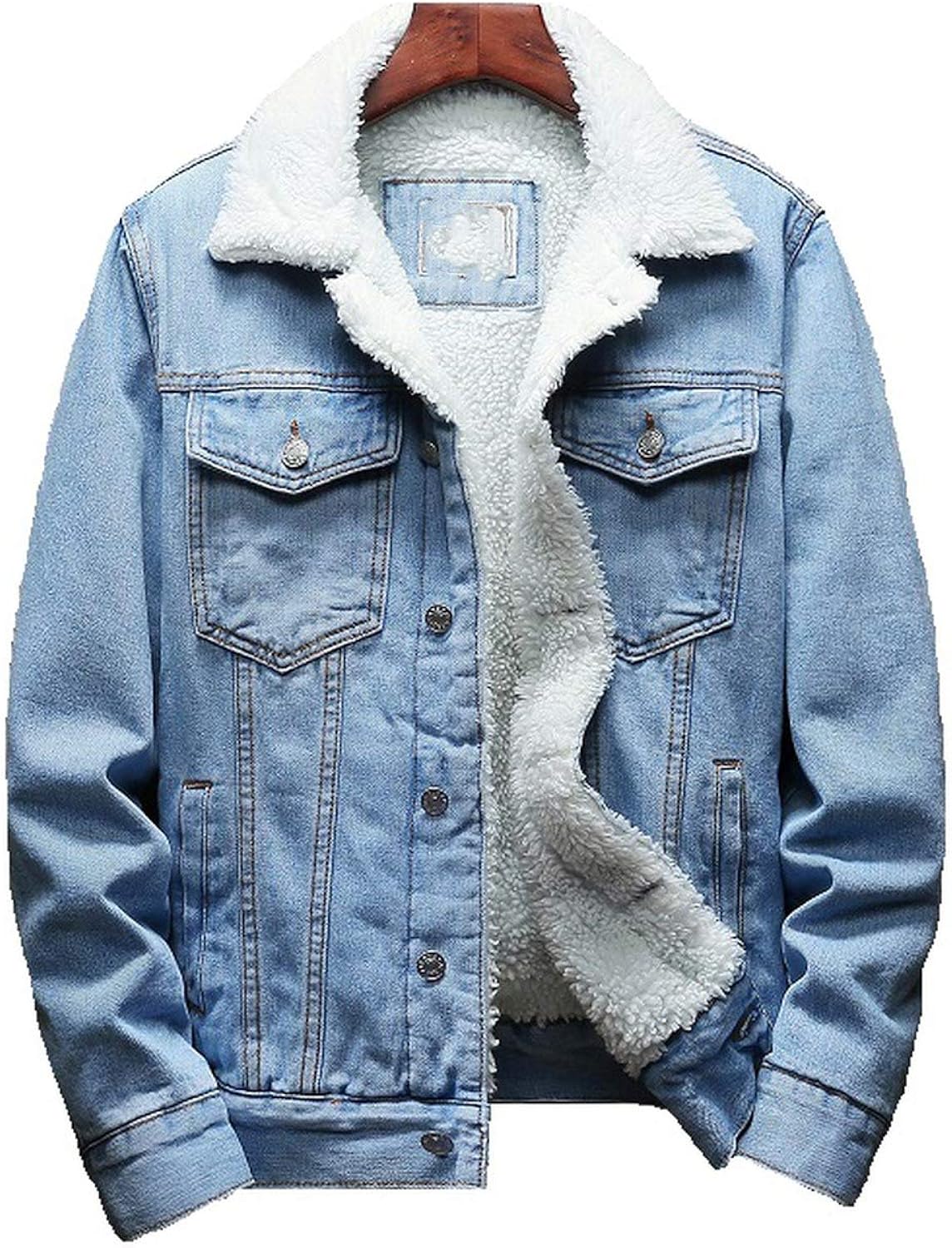 blue jean jacket with wool lining