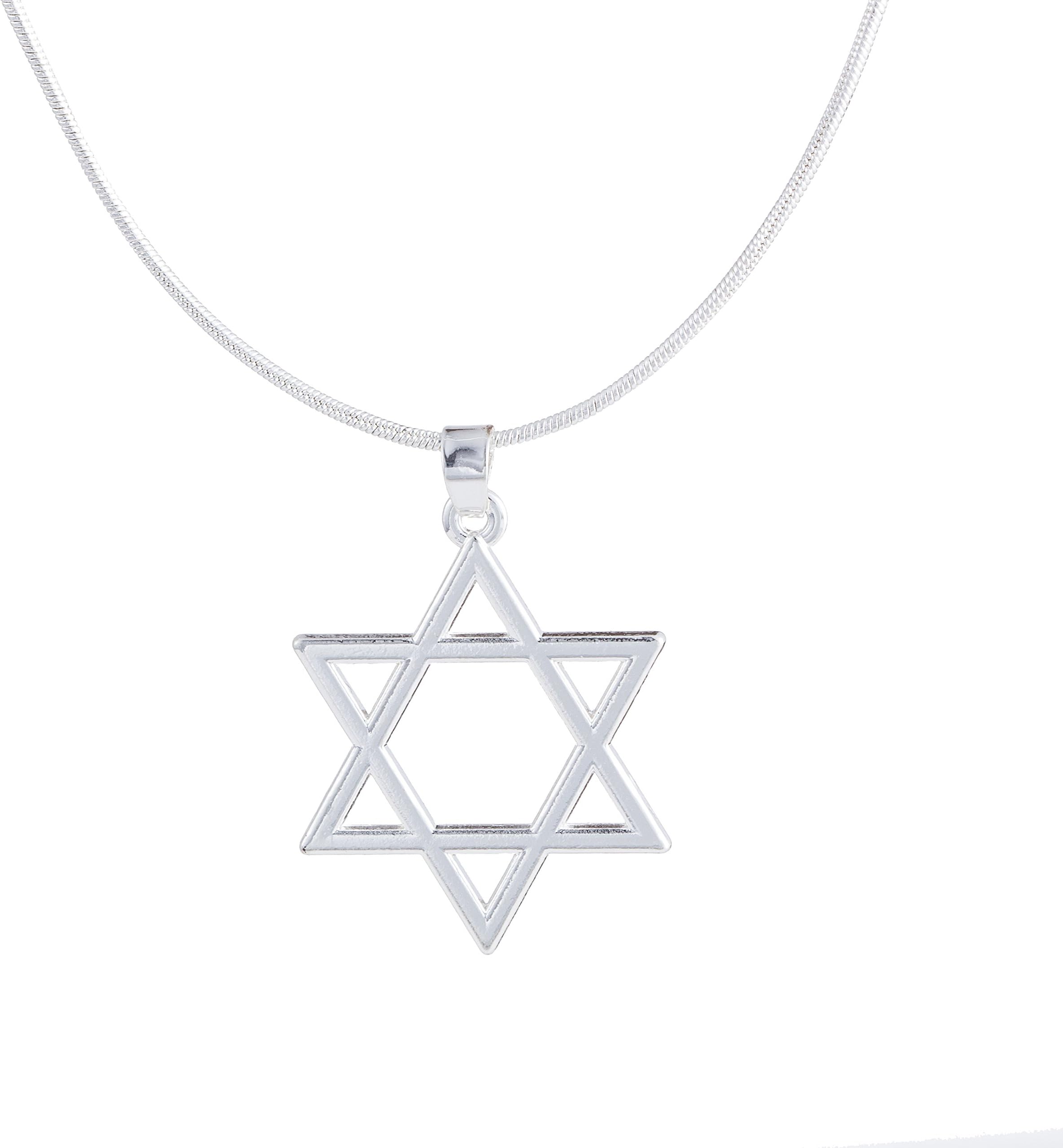 Simple Style Wicca Religious Jewish Star of David Tantrism Hexagram Pendant Necklace
