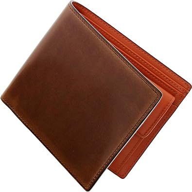 Amazon 株式会社 三京商会 Sankyo Shokai コードバン 二つ折り 財布 メンズ 小銭入れ付き ブラウン 財布