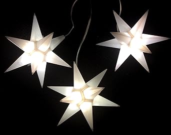 Importeur Pagoda GmbH Leuchtsterne StarLED Lichterkette 3er Set Weiss