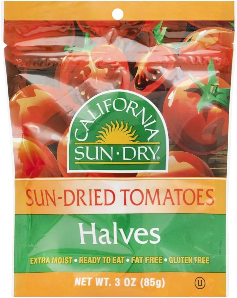 California Sun DrySun Dried Tomatoes Halves Bag 3.0 OZ(Pack of 2)