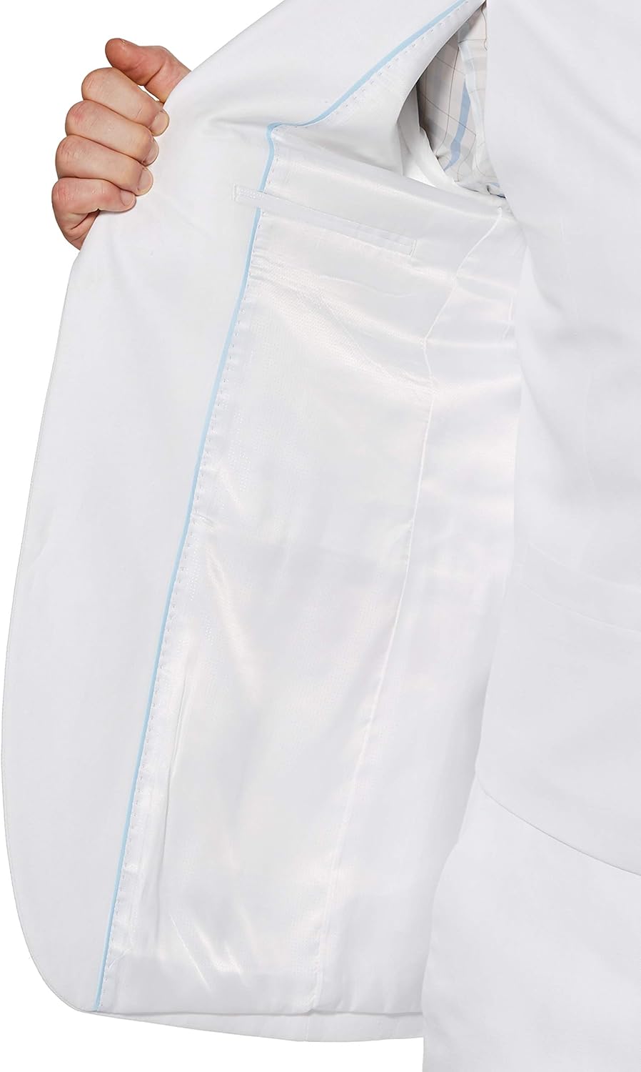 Perry Ellis Men's Linen Suit Jacket, Bright White, 42/Large at  Men’s Clothing store