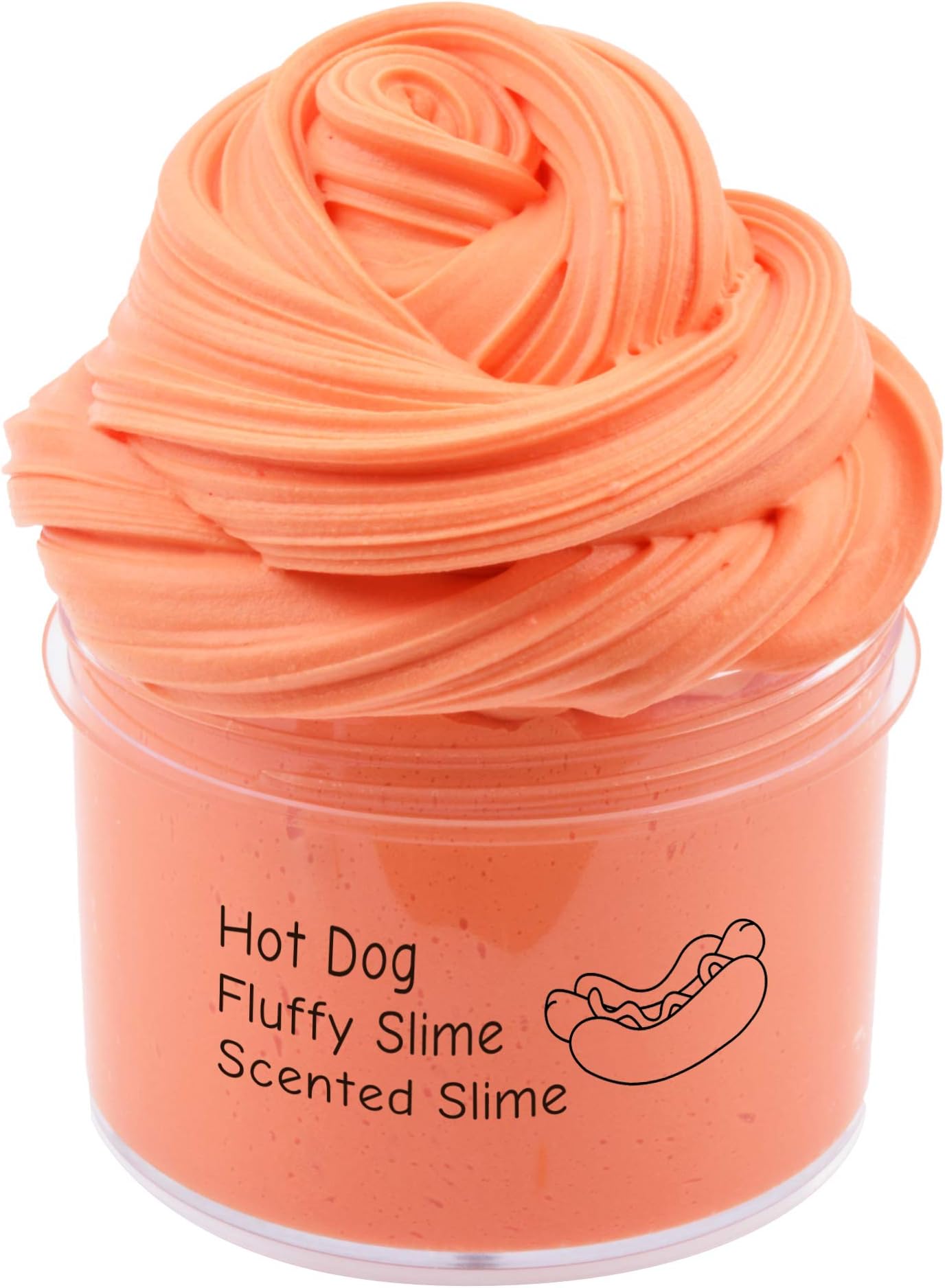 EASYCITY Fairy Putty Fluffy Hotdog Butter Slime, Gifts Fluffy Floam Slime Stress Relief Toy Scented Sludge Toy for Kids and Adults (7oz)