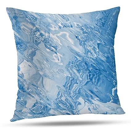 Amazon Com Batmerry Winter Pillow Covers 18x18 Inch Blue Icy Ice