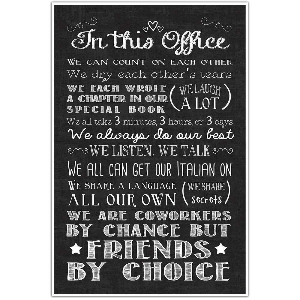 In This Office Wall Art Office Décor Poster Handmade