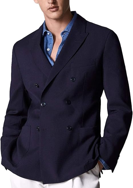 ダブルジャケットメンズ ブレザーダブル テイラードジャケット メンズ カジュアル 通勤 秋冬 コート ジャケット 通販 Amazon
