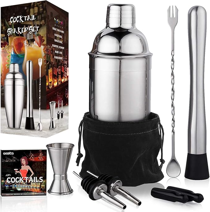 Aozita Stainless Steel Cocktail Shaker