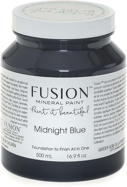Fusion Mineral Paint 500 ml Midnight Blue Amazon.ca Tools & Home Improvement