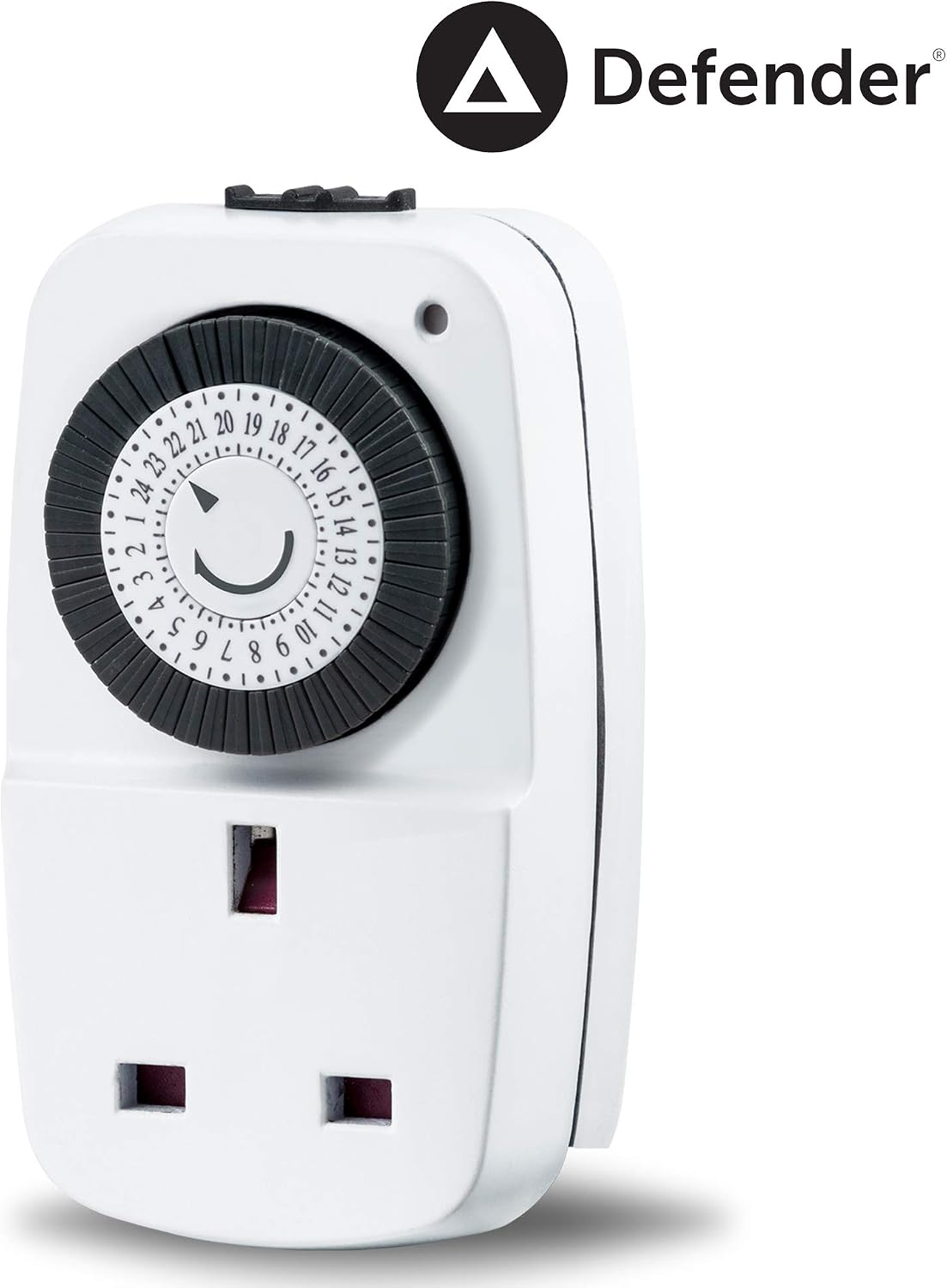 Defender Mini 24 Hour Programmable Segment Timer Switch, Energy Saving Indoor UK Plug - Image 5