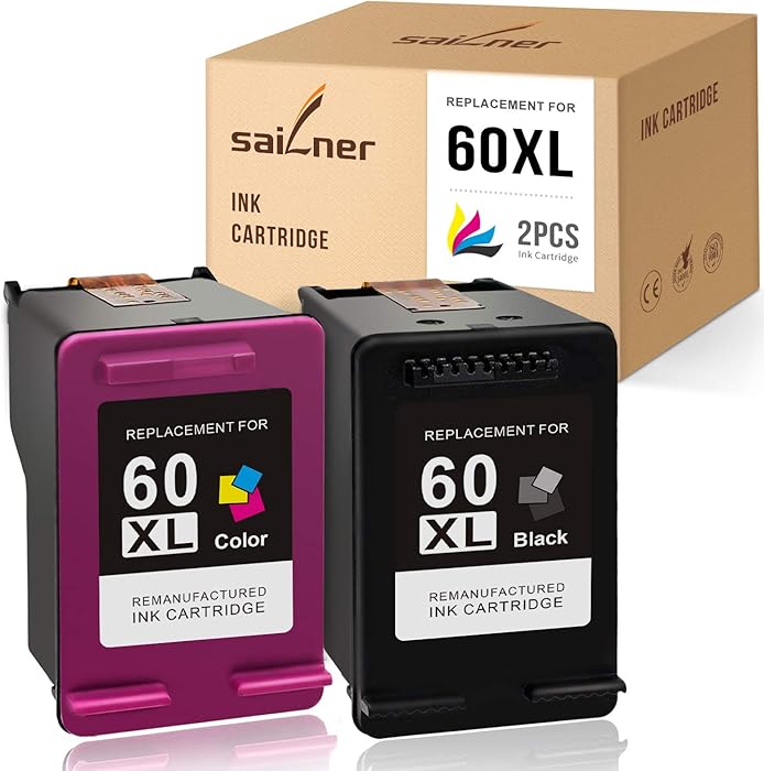 Top 9 Ink Cartridge For Hp Photsmart C4680 60Xl Black