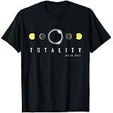 Total Eclipse Shirt 2017, Solar Eclipse Phases Totality Gift T-Shirt