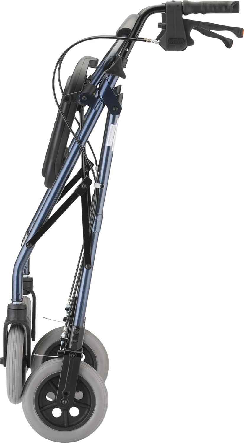 NOVA Cruiser Deluxe Rollator Walker, Blue: Health & Personal Care