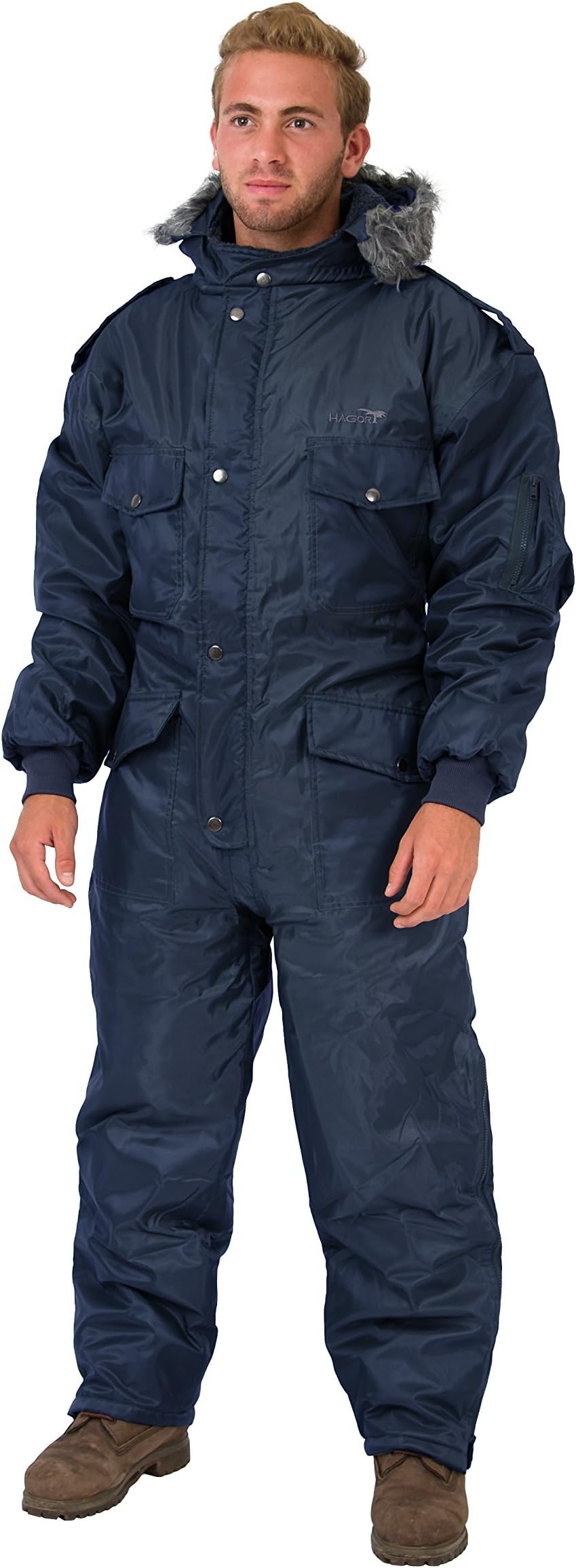 Navy Blue Snowsuit Winter Clothing Snow Ski Suit Coverall Insulated Suit