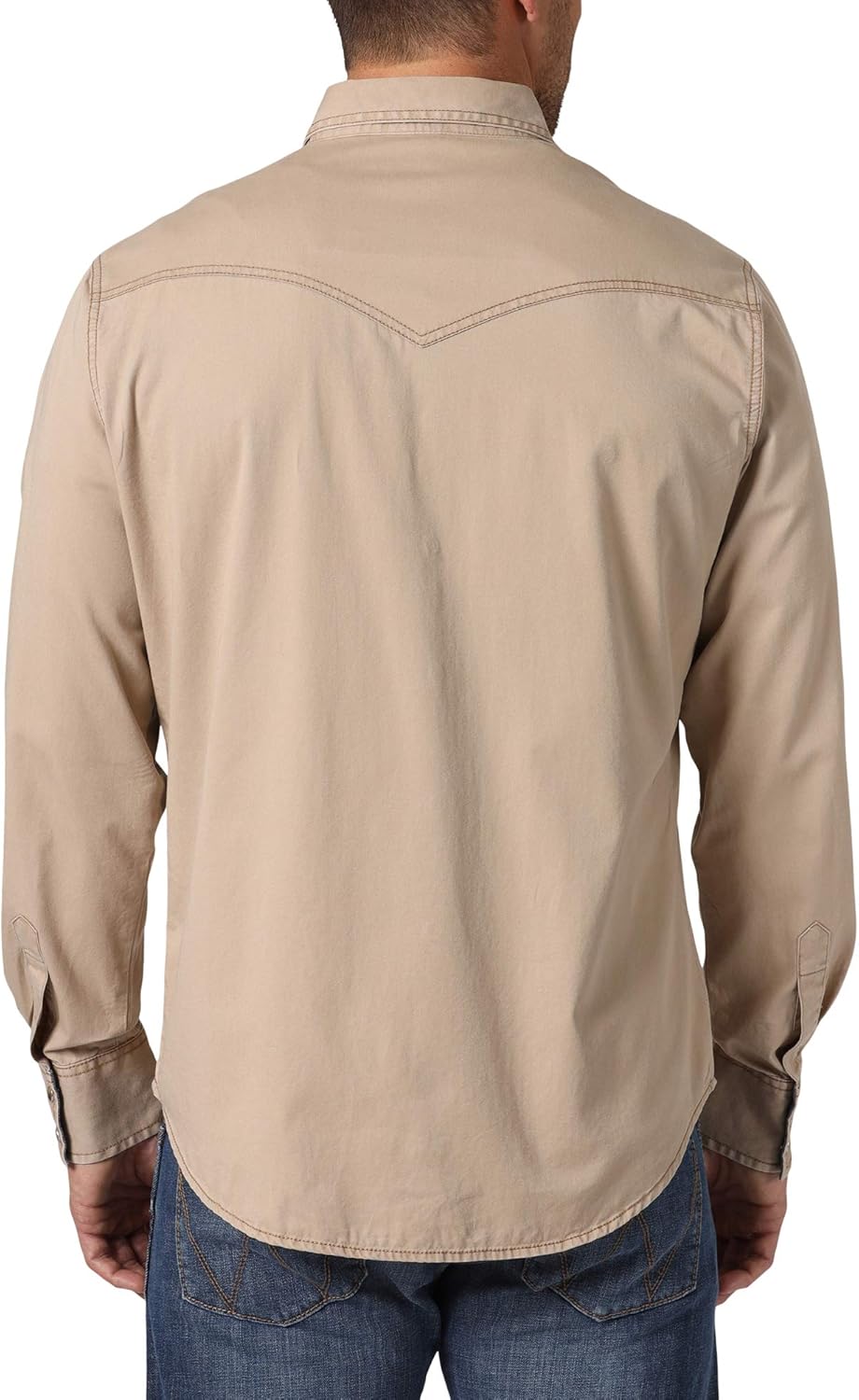 Wrangler Men's Retro Two Pocket Long Sleeve Snap Shirt: Clothing