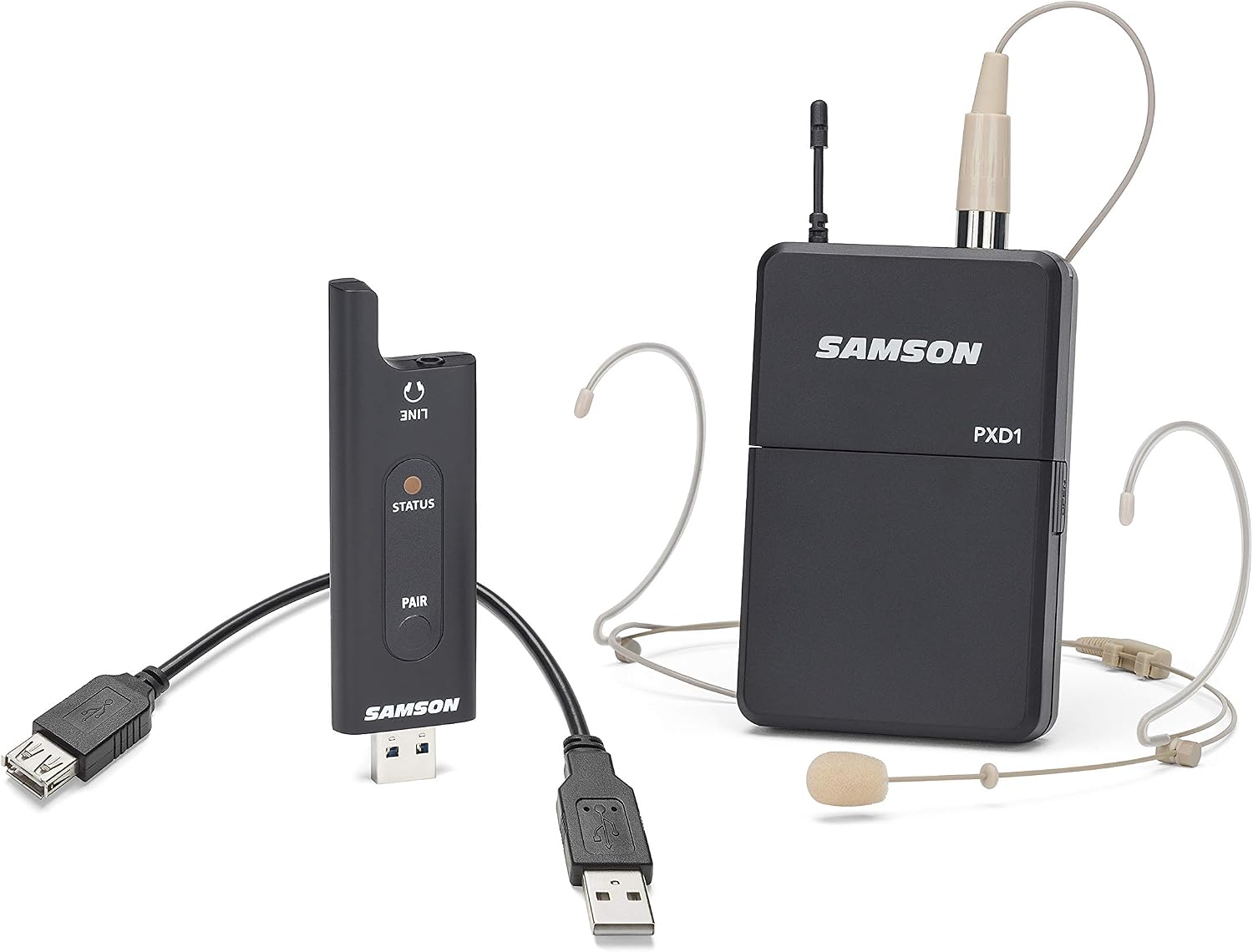 Samson XPD2 Headset Microphone - USB Digital Wireless System, Nude - Image 5