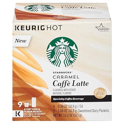 Starbucks Caramel Caffe Latte K-Cup Pods - 9 Count Dominican Republic | Ubuy