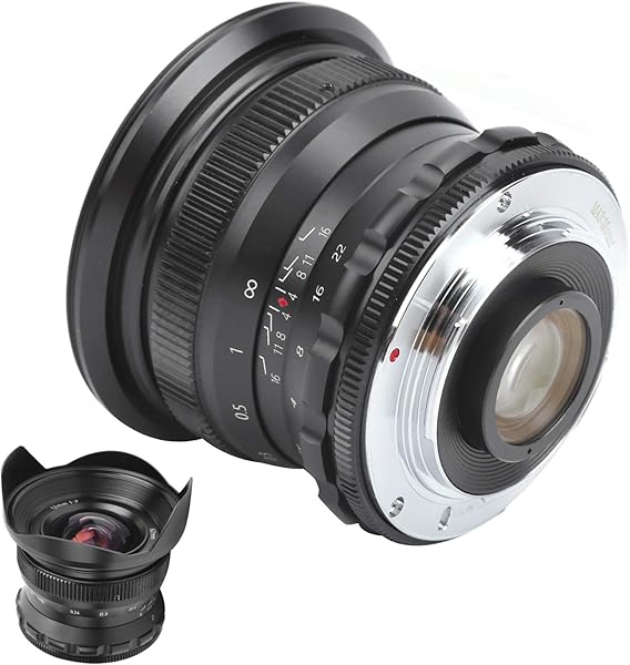 12mm F2 M43 Mount Wide Angle Large Aperture Fixed Focus Fisheye Scenery Lens Camera Accessories for GH5GM10