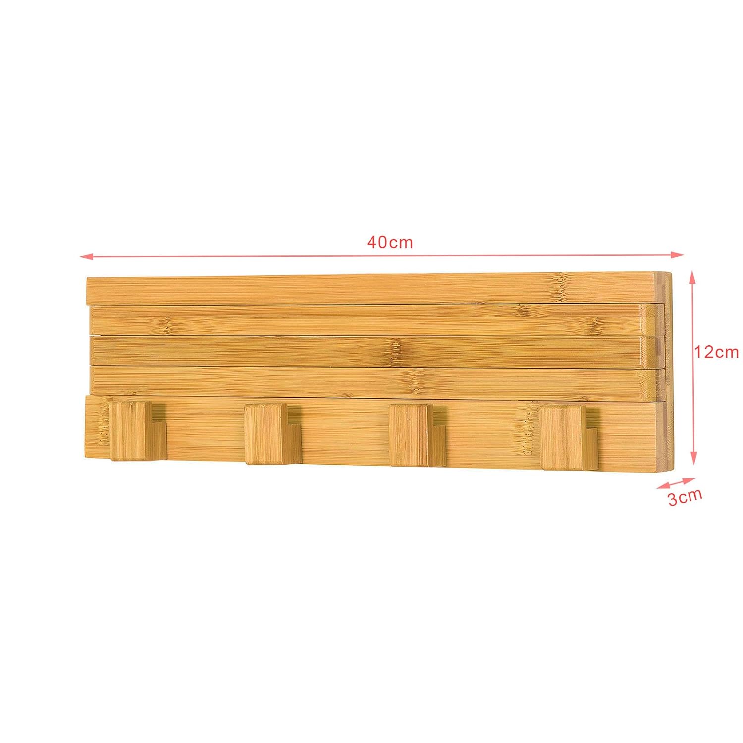 SoBuy FHK11-N Handtuchhalter mit 3 Armen 180° drehbar Handtuchstangen