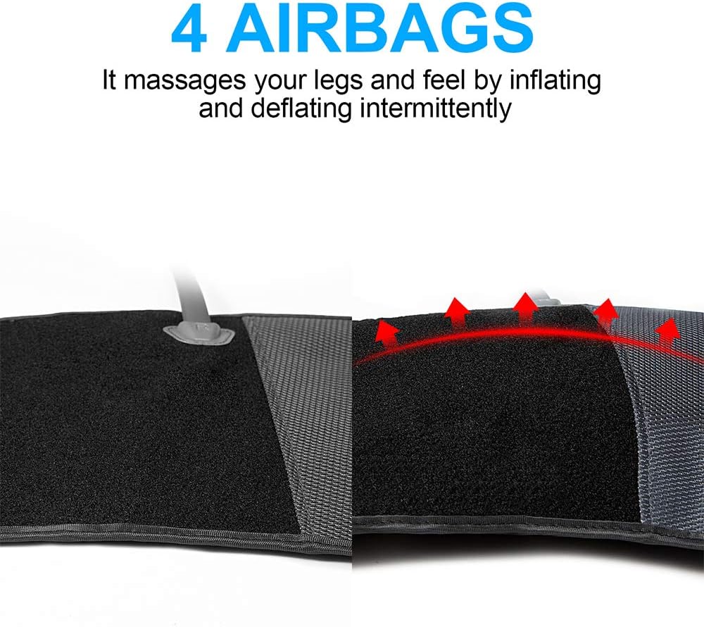 CINCOM Leg Massager for Circulation Air Compression Calf Wraps with 2 Modes 3 Intensities and Helpful for RLS and Edema: Health & Personal Care