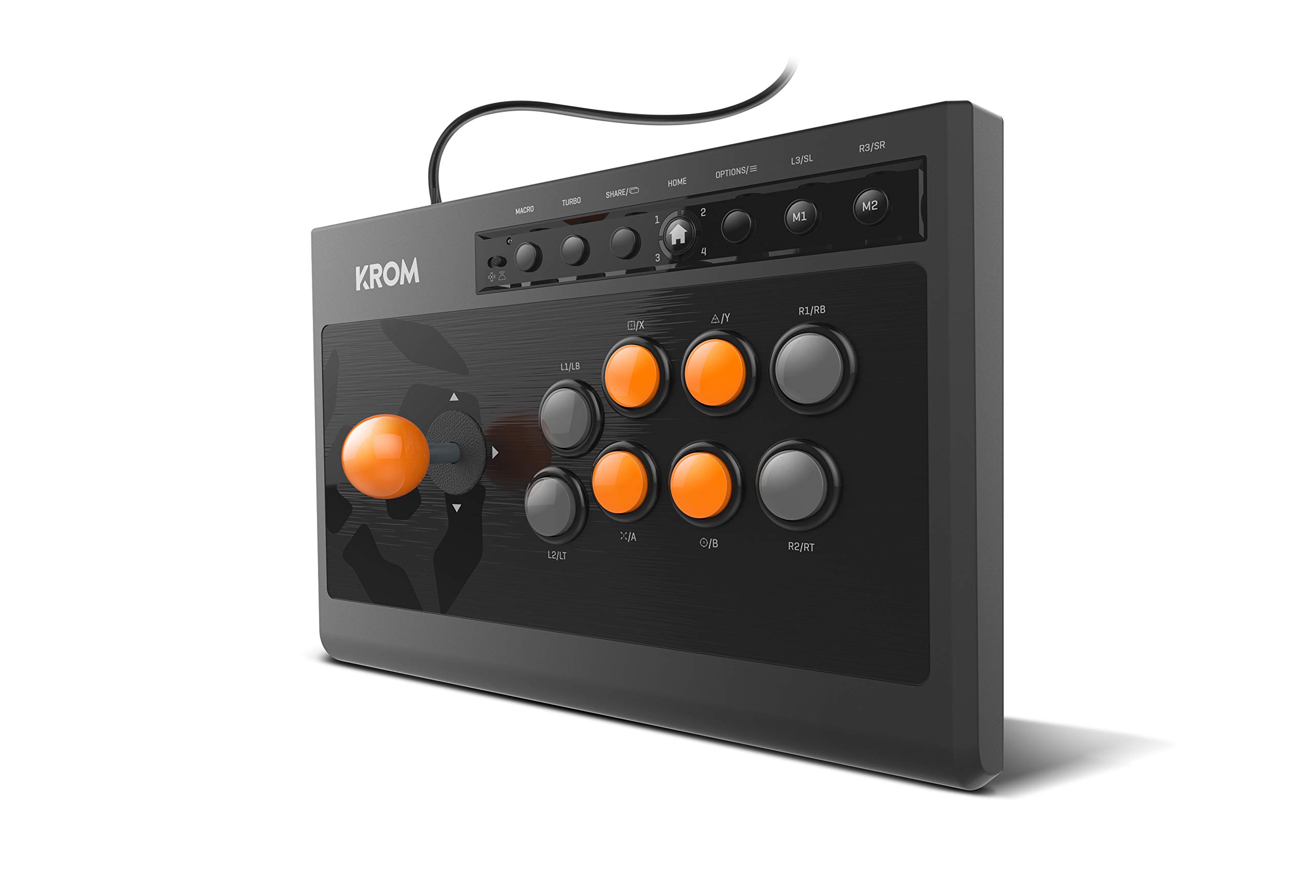 KROM-Kumite-NXKROMKMT-Gamepad-Arcade-Multiplataforma-Fighting-Stick-Joystick-modos-D-Pad-o-XY-input-compatible-PC