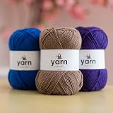 Korbond DK Brown Yarn 2 x 100g Acrylic Lightweight Hypoallergenic 200g/580m view 2