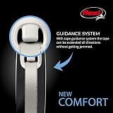 FLEXI New Comfort Retractable Dog Lead 5 m Large 60 kg Black Grey view 5