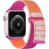 DaQin Nylon Sport Loop Compatible with Apple Watch Band 40mm 38mm 41mm 42mm 44mm 45mm 46mm 49mm, Soft Breathable Braided Wristband for iWatch Band for Women Men Series 11 10 9 8 7 6 5 4 3 2 1 SE Ultra