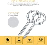 Cents matter M3.5 304 Stainless Steel Screw Eyes 25 Pcs with Plastic Tubes view 4