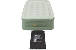 Coleman SupportRest Double-High Air Mattress for Indoor or Outdoor Use, Easily Inflatable Airbed with Plush Top & Carry Bag, Queen & Twin Options Available